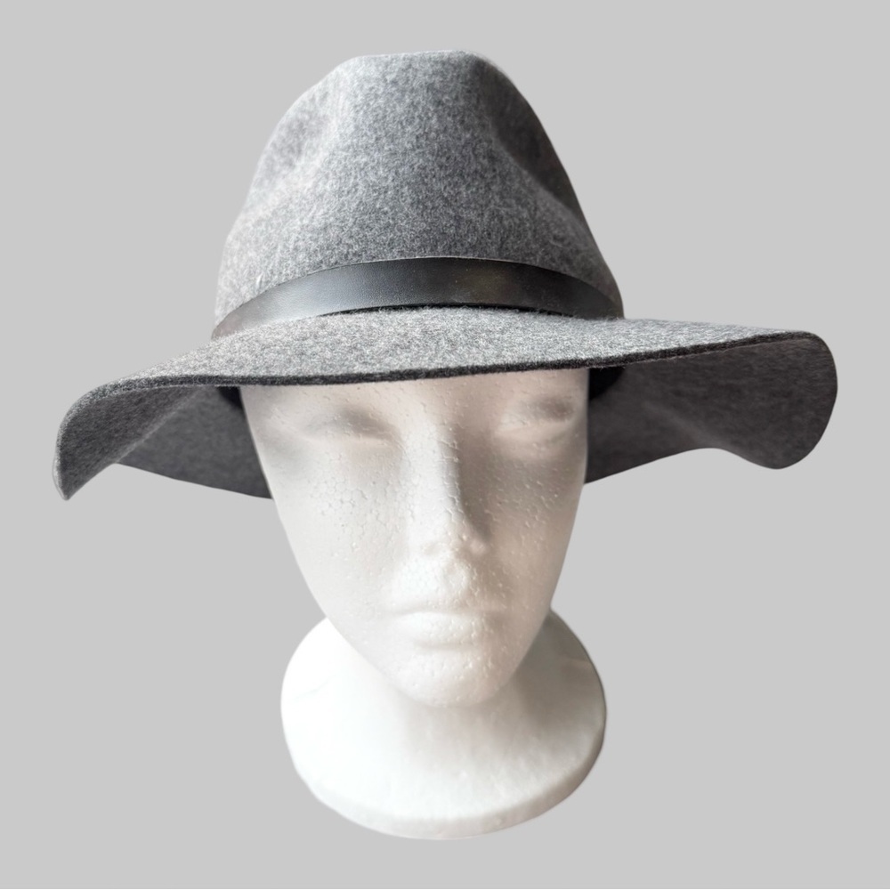 Kate Mee Pure Wool Grey Fedora Hat